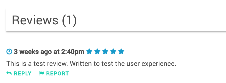 Reply to review or report